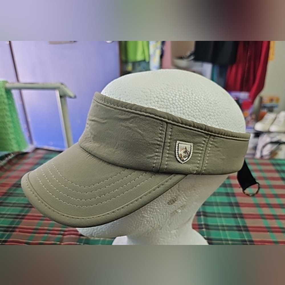 Kuhl Uberkuhl Visor Hiking Hat Green Gray One Size Adjustable Outdoor Fishing